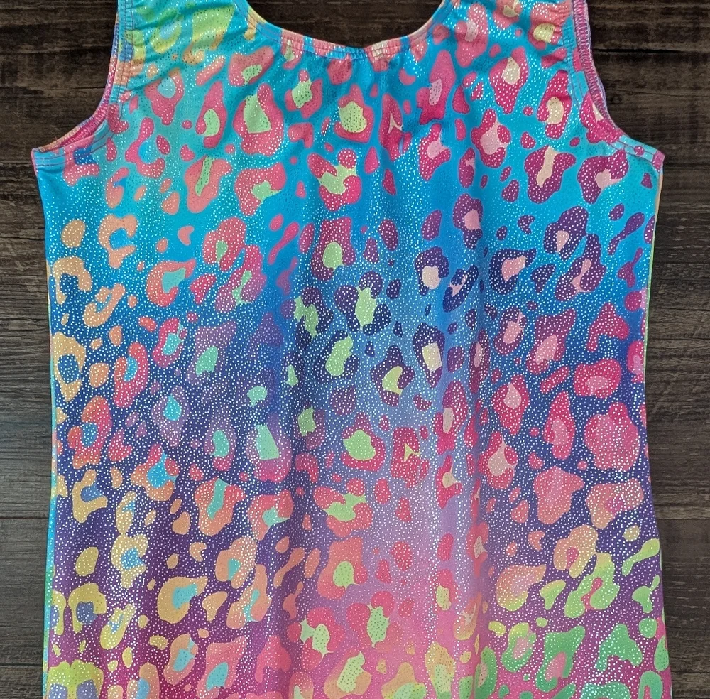 Rainbow Leopard Leotard